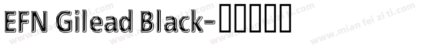 EFN Gilead Black字体转换